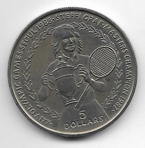 Niue dollar 1988 - 5, steffi