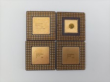 4 X KERAMIK CPU Intel 486 GOLD KERAMIK Computerschrott  PC Schrott Recycling