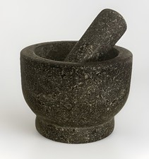 Granit Mörser &Stößel Vintage Stück Hochwertig 2,5kg Gewürzzerkleinerer Ø=13cm