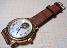 Automatik  Armbanduhr DAVIS offene Unruhe läuft Werk  ETA WB4