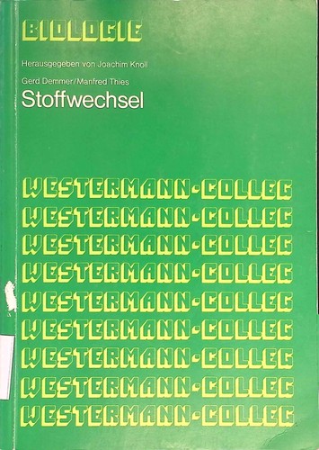 Stoffwechsel knoll joachim - stoffwechsel., joachim: