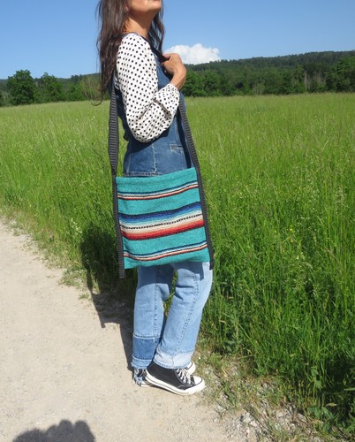 Retro hippie hirtentasche - hippie,