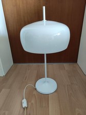 Guzzini-Tischleuchte "Space Age", 60-er, weiß, Acryl-Lampenschirm