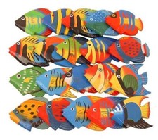 Deko-Fische aus Holz, kleine