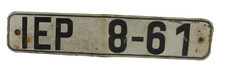 Altes ddr nummernschild - altes,