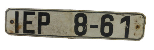 Altes ddr nummernschild - ddr,