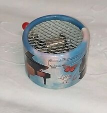 Spieluhr m.sichtbarer Walze (Kurbelwerk) Mini-Drehorgel Beethoven f.Elise