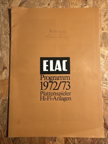 Elac programm 1972 - elac, 1972/73