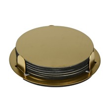 Untersetzer 6tlg Gold Edelstahl Glasuntersetzer Halter Getränke Tischunterlage
