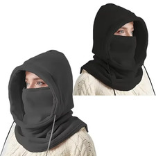 Unisex Winter Sturmhaube Mütze mit Maske & Nackenwärmer winddicht kaltes Wetter