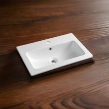 PRACTICO KERAMIK-WASCHTISCH 60X40CM, WEISS