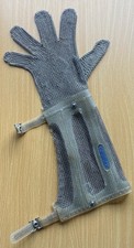 Niroflex Stechschutzhandschuh mit Stulpe 22cm Gr.L Blau