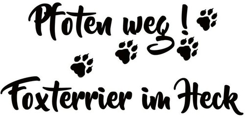 Foxterrier autoaufkleber - foxterrier,