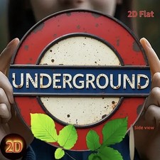 Blechschild Untergrund