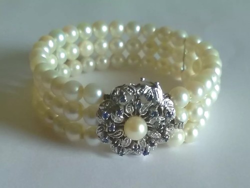 Akoya perlenarmband damen - akoya-perlenarmband,