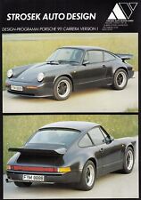 PORSCHE 911 G-Modell Version 1 STROSEK Tuning Prospekt Brochure Sheet Preise AN