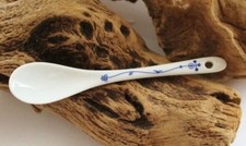 Indisch Blau Strohblumenmuster Tee-Löffel ca. 12 x 2,5 cm