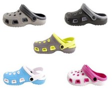 Clogs 2-farbig Damen Herren Gartenclogs Badeschuhe Größen 36-46