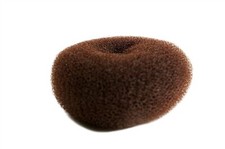 Duttkissen Haardutt Dutt Kissen Ring Haarrose Volumen Styling braun groß 10x5 cm