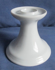 Hutschenreuther Kerzenhalter 8,5 cm Maria Theresia weiß Porzellan  Leuchter