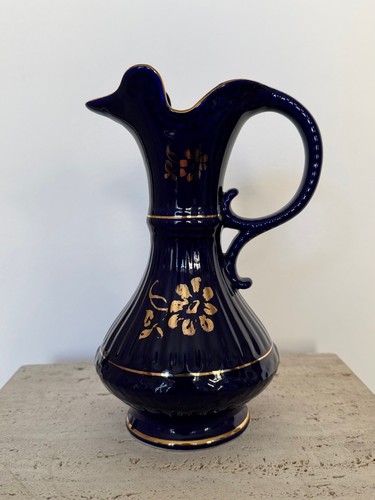 Porzellan kobalt henkel vase - kobalt, henkel-vase