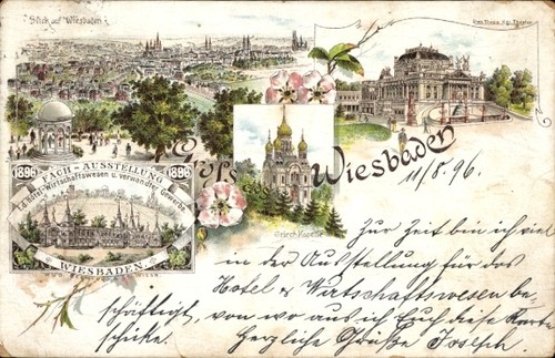 Litho wiesbaden hessen - wiesbaden,