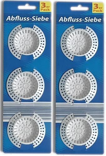 Abflusssiebe kunststoff - 6x,