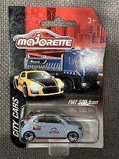 Majorette Fiat 500 Icon hellblau Pizzeria Auto Car Pizzaservice Pizzaexpress PKW