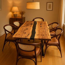 Black Epoxy River Tabletop -