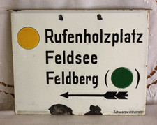 Altes Emailschild Schwarzwaldverein Wegweiser Feldberg / Feldsee