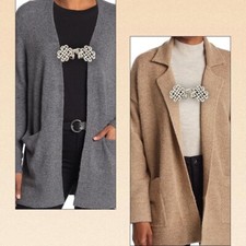 Keltisch Pullover Schal Clips, in Retro Swir Vintage Antike, Broschen-Verschluss