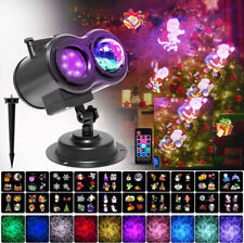 LED Laser Projektor Weihnachten Licht 64 Muster Xmas Außen Party Garten Dekor DE