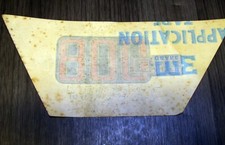 Original BMW 800 cc  Aufkleber gold Seitendeckel Sticker Dekor decor