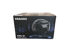 KRACESS KRS-S1 Schwarz  Bluetooth Smart Fahrradhelm für Erwachsene mit Visier Gr