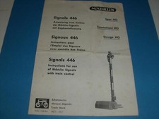 Märklin 446 Anleitung für Signale M-Gleis,  Original 