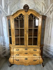 BAROCKVITRINE VITRINE IN BAROCK STIL 20 TES JHDT NUSSBAUM FURNIER AUFSATZVITRINE