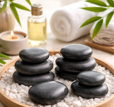 Hot stone massage - massage, steine