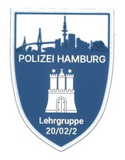 Abzeichen Patch Polizei Hamburg Lehrgruppe 20/02/2
