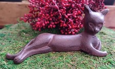 Elegante , schlanke  Katze aus  Gusseisen Antiklook  Landhaus  Tiere Deko  ❤NEU❤