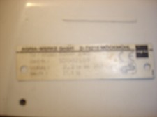 AGRIA Rasenmäher 5200   Typenschild     Schrankfundstück super Zustand