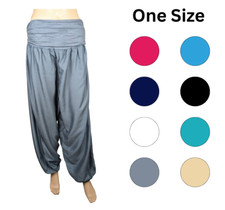 Haremshose One Size Damen super weicher Stoff Gr. 38-44 Handwäsche (SH-7611)