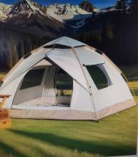 4 Personen automatische Aufstellung Zelt 2 Türen 2 Fenster  -neu-