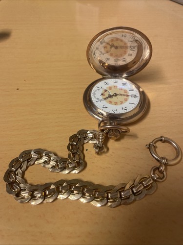 Goldene taschenuhr mit - taschenuhr,