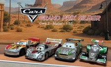 Cars 2 Grand Prix Silber Set Disney Pixar 