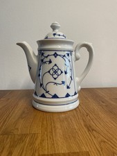 Kaffeekanne Winterling Porzellan Strohblume Indisch Blau