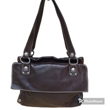 L.Credi Ledertasche Handtasche Schultertasche Umhängetasche Leder braun