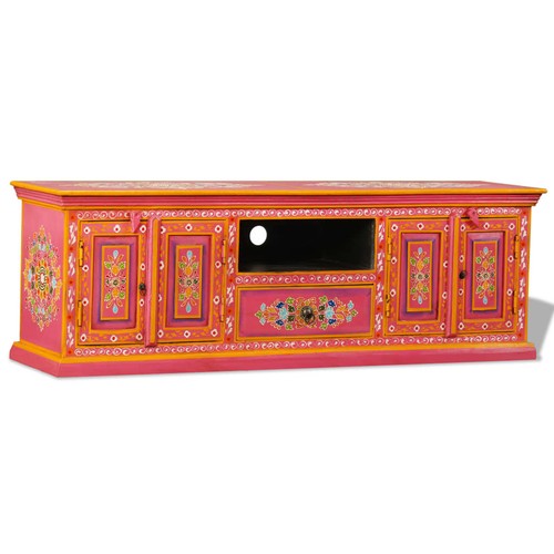 Vidaxl schrank massivholz - tv-schrank,