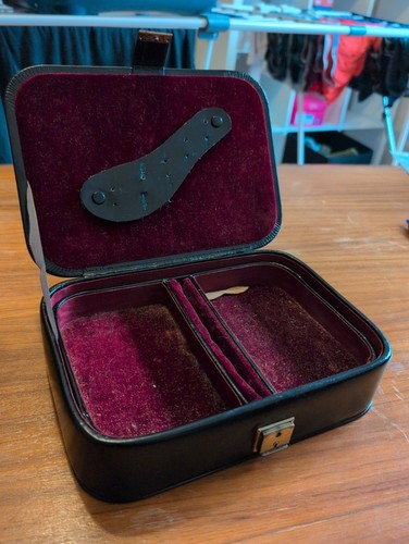 Vintage leder herrenetui - vintage,