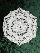 Tischdeckchen Weiß 26 cm 3D