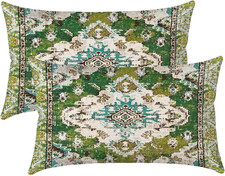 Boho Kissenbezug 30x50 Grün